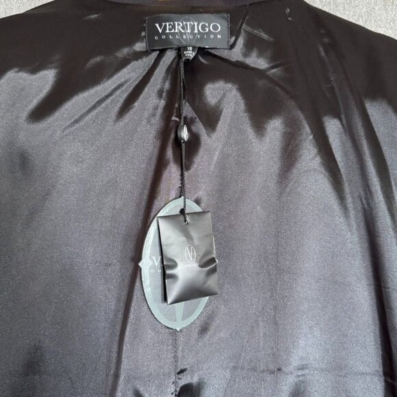 Vertigo Collection Rush Black Double Breasted Notch Collar Blazer Size 12 - Picture 7 of 11